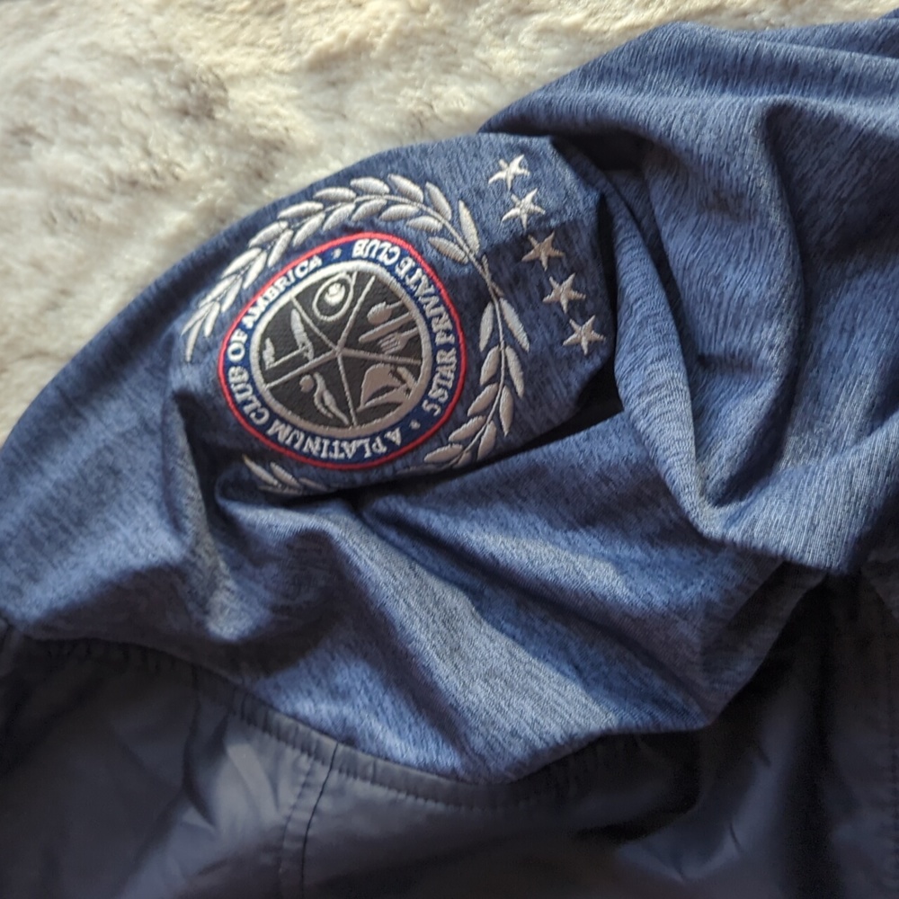 Cutter & Buck Navy Blue Stealth Hybrid Quilted Full Zip Windbreaker Size XL - Picture 2 of 6
